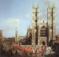 westminster abbey mit einer Prozession der Ritter des Bades 1749 Canaletto